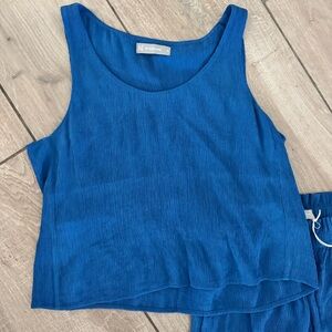 Everlane. The NAIA Tank. Deep Blue. Size Medium. NWOT